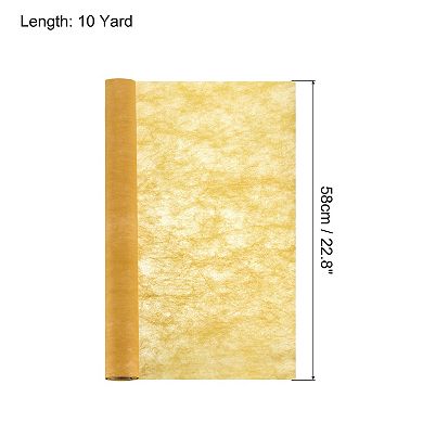 30ft Flower Wrapping Paper Bouquet Waterproof Packaging Cotton, Yellow