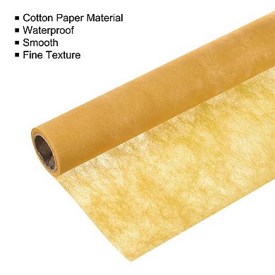 30ft Flower Wrapping Paper Bouquet Waterproof Packaging Cotton, Yellow