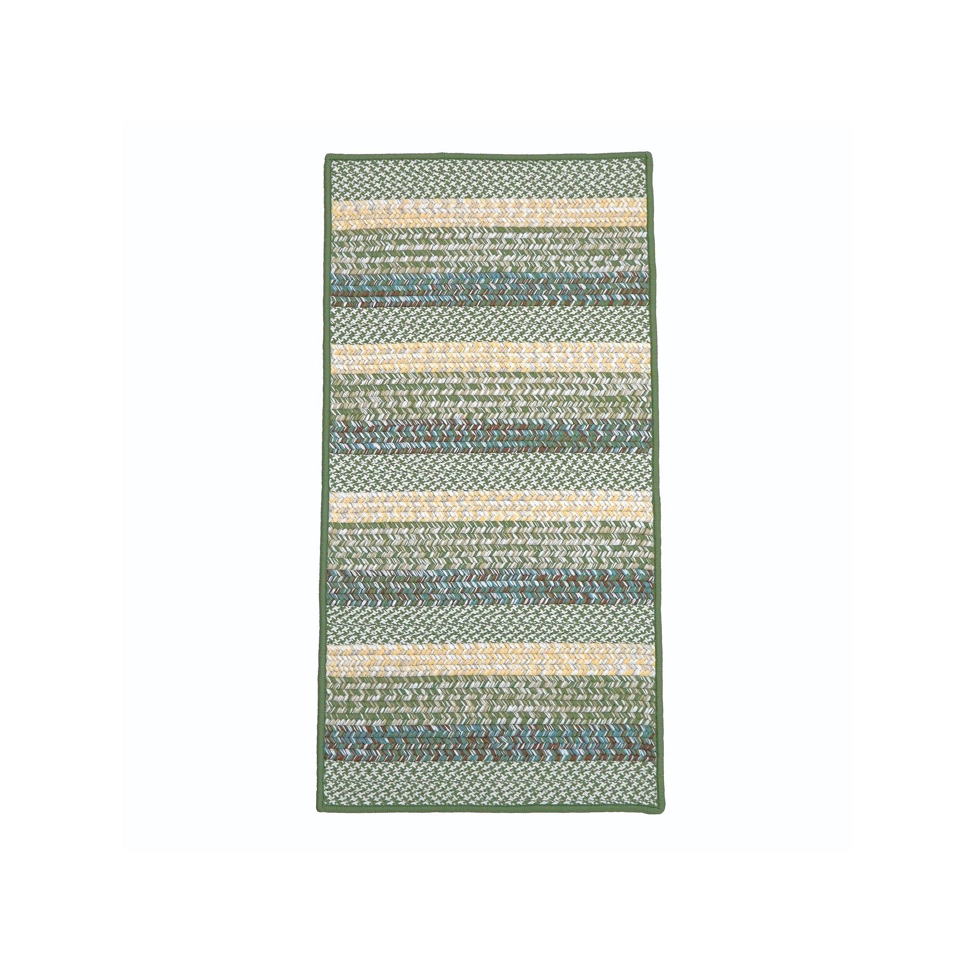 Colonial Mills Punta Cana Reversible Indoor/Outdoor Stripe Runner Rug, Gree