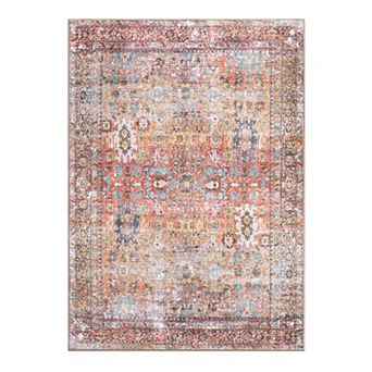 World Rug Gallery Transitional Distressed Non Slip Area Rug