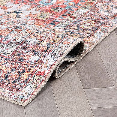 World Rug Gallery Transitional Distressed Non Slip Area Rug