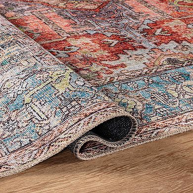 World Rug Gallery Vintage Inspired Distressed Area Rug