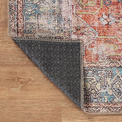 World Rug Gallery Vintage Inspired Distressed Area Rug