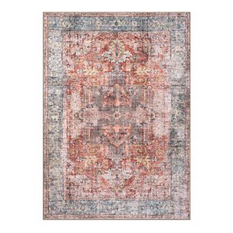 World Rug Gallery Vintage Inspired Distressed Area Rug