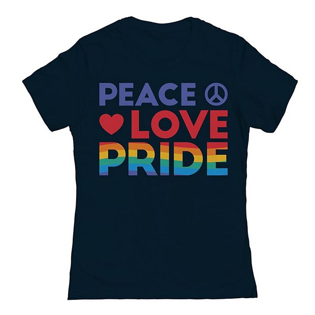 Junior s Peace Love Pride Pride Graphic Tee