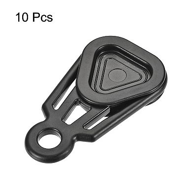 Triangle Movable Plastic Tarp Grabbers Clips for Camping Tent Awning 10Pcs