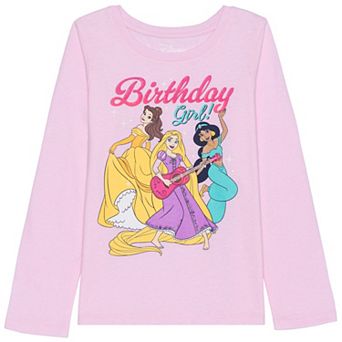 Disney Princesses Girls 4-12 Princess Birthday Girl Long Sleeve Tee by Jumping Beans®