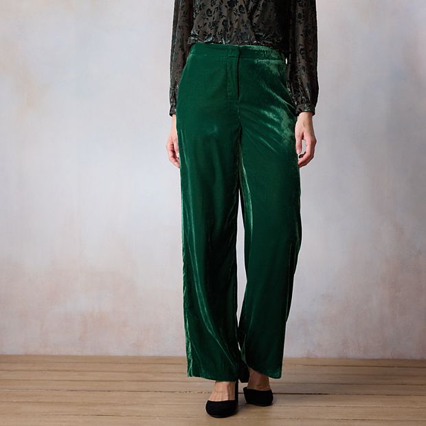 Women's LC Lauren Conrad High Rise Velvet Pants