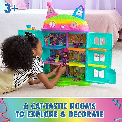 Gabby’s Dollhouse 15-Piece Rainbow Celebration Dollhouse