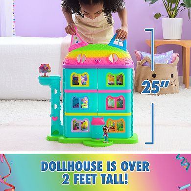 Gabby’s Dollhouse 15-Piece Rainbow Celebration Dollhouse