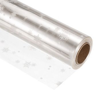 98ft X 31 in Wrap Wrapper Wrapping Paper 3 Mil Thick White Snow, 1 Roll