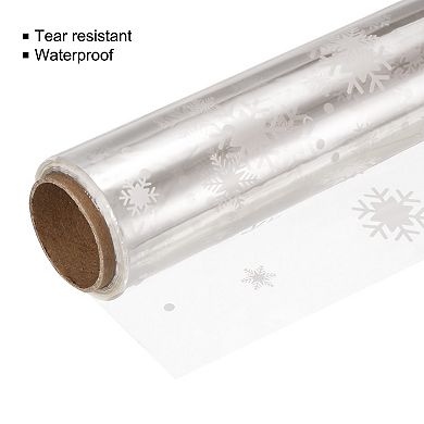 98ft X 31in Wrap Wrapper Wrapping Paper 3 Mil Thick White Snow, 1 Roll