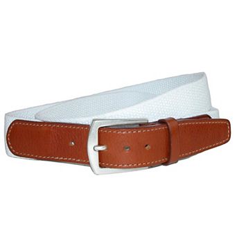 Crookhorndavis Men's Newport Pique Cotton Woven Elastic Belt