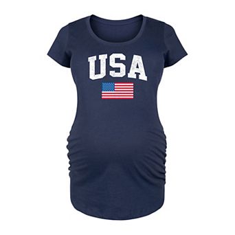Maternity USA Flag Graphic Tee