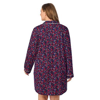 Plus Size Draper James Button Front Pajama Sleepshirt