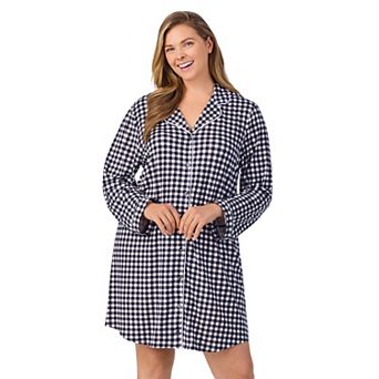 Plus Size Draper James Button Front Pajama Sleepshirt