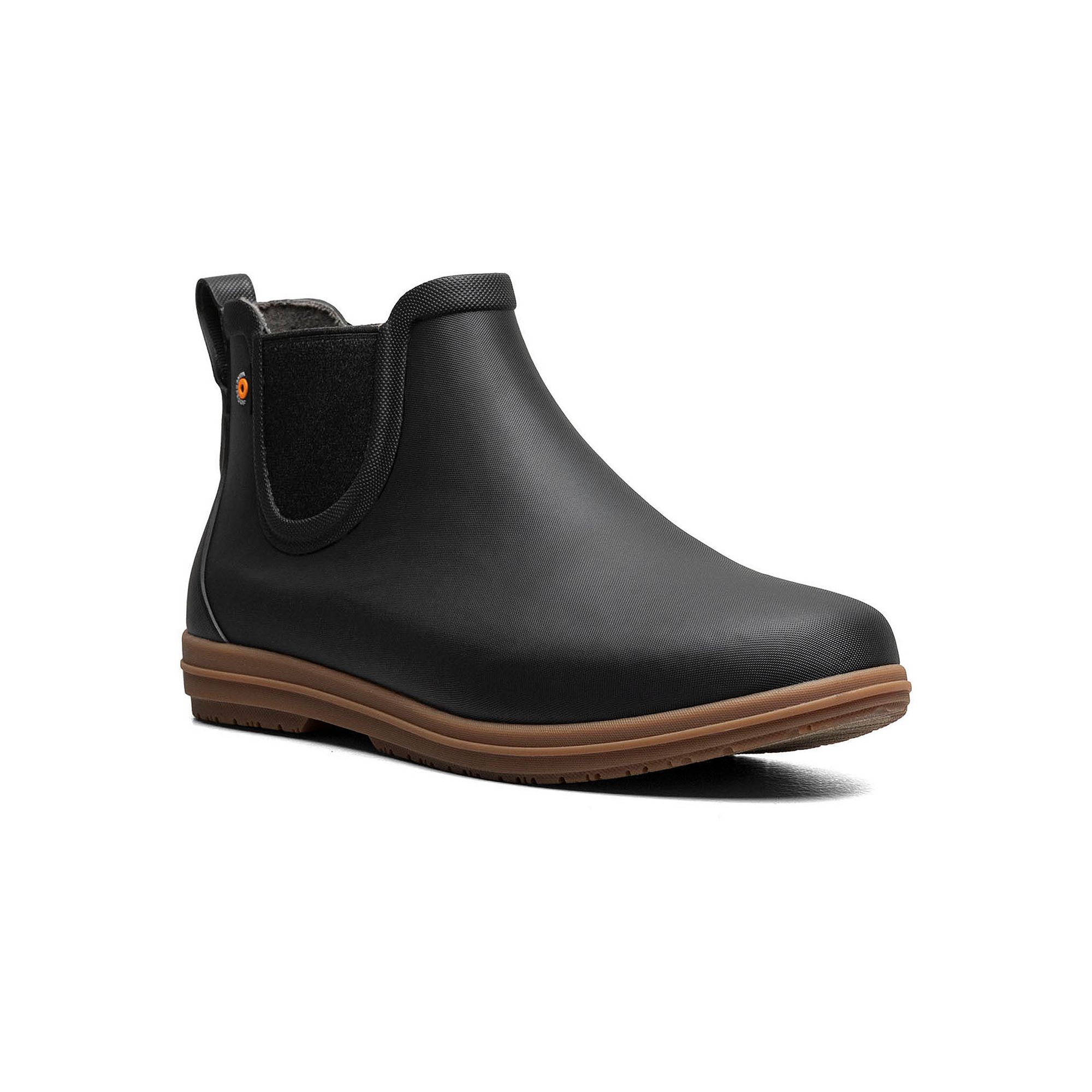 Bogs Sweetpea II Womens Chelsea Rain Boots, Size: 6, Black