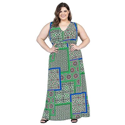 sachin and babi light blue dress Plus Size - Maxi Mesh Empire Waist Gown main image 0