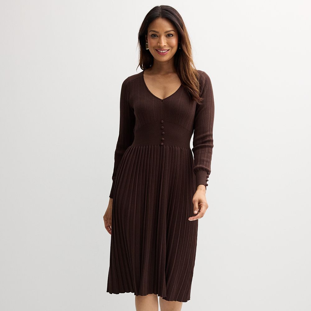 ADORA V-Neck Drop Shoulder Long Sleeve Sweater for Women main image 1