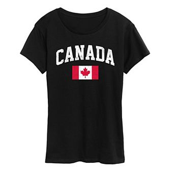 Women's Canada Flag Graphic Tee