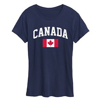 Women's Canada Flag Graphic Tee