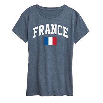 Women's France Flag Graphic Tee