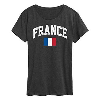 Women's France Flag Graphic Tee