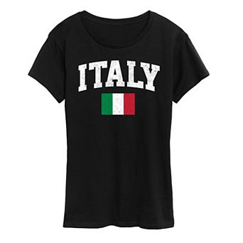 Women's Italy Flag Graphic Tee