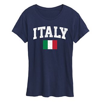 Women's Italy Flag Graphic Tee