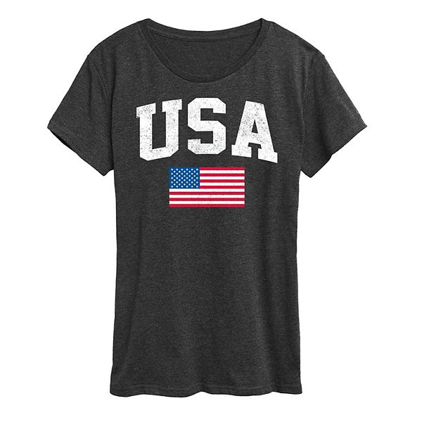 Women's USA Flag Graphic Tee