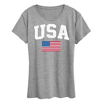 Women's USA Flag Graphic Tee