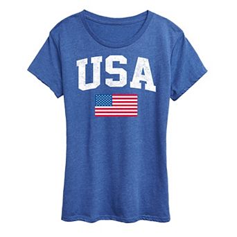 Women's USA Flag Graphic Tee