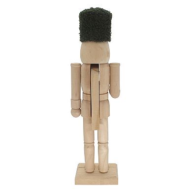 St. Nicholas Square Natural Wood Nutcracker Floor Décor