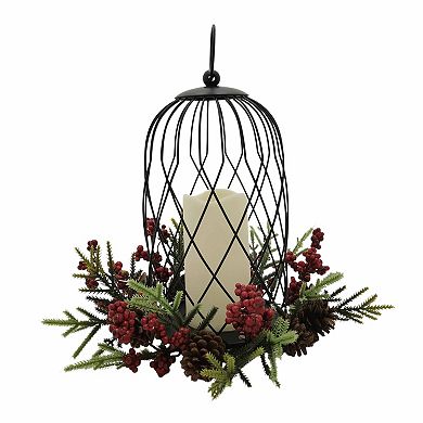 St. Nicholas Square LED Cloche Lantern Table Décor