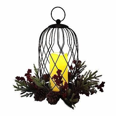 St. Nicholas Square LED Cloche Lantern Table Décor