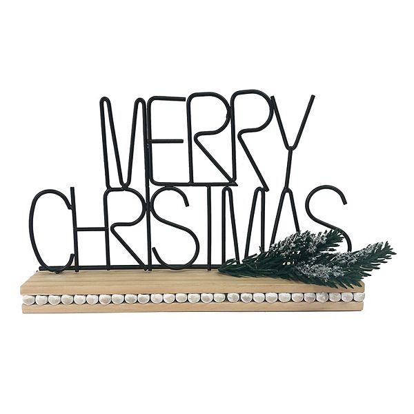 St. Nicholas Square® Merry Christmas Sentiment Table Décor - Multi