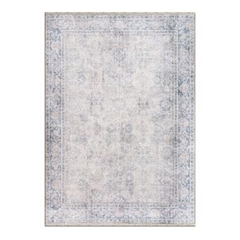 World Rug Gallery Transitional Distressed Vintage Machine Washable Area Rug
