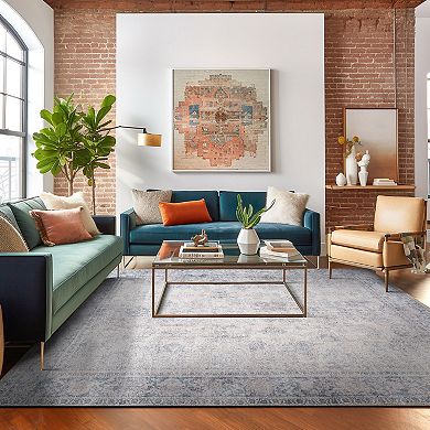 World Rug Gallery Transitional Distressed Vintage Machine Washable Area Rug