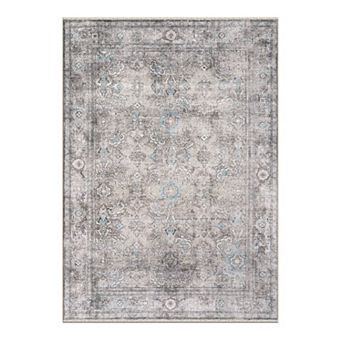 World Rug Gallery Transitional Distressed Vintage Machine Washable Area Rug