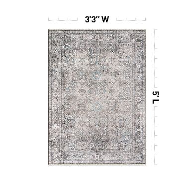 World Rug Gallery Transitional Distressed Vintage Machine Washable Area Rug