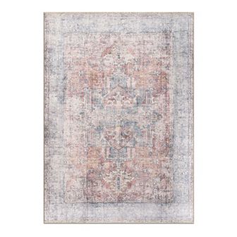 World Rug Gallery Vintage Transitional Boho Machine Washable Area Rug