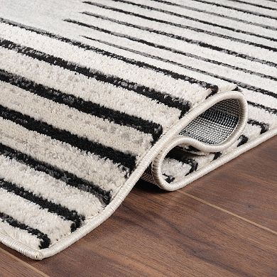 World Rug Gallery Bohemian Striped Area Rug