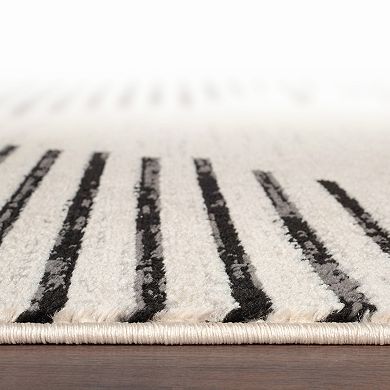 World Rug Gallery Bohemian Striped Area Rug