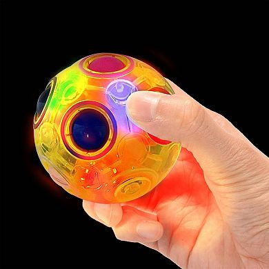 Zummy Puzzle Ball Brain Teasers For Kids Ages 6+, Fidget Travel Toy For Children, Yellow