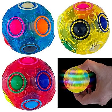 Zummy Puzzle Ball Brain Teasers For Kids Ages 6+, Fidget Travel Toy For Children, Yellow