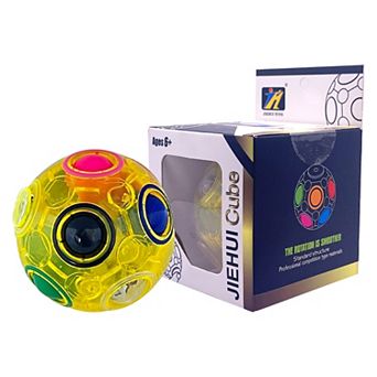 Zummy Puzzle Ball Brain Teasers For Kids Ages 6+, Fidget Travel Toy For Children, Yellow