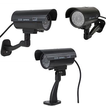 ZTECH CCTV Security Camera With a RED Flashing Light,9.5x9.5x7cm