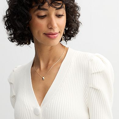 Women's Catherine Malandrino Button Front Ribbed Cardigan Sweater