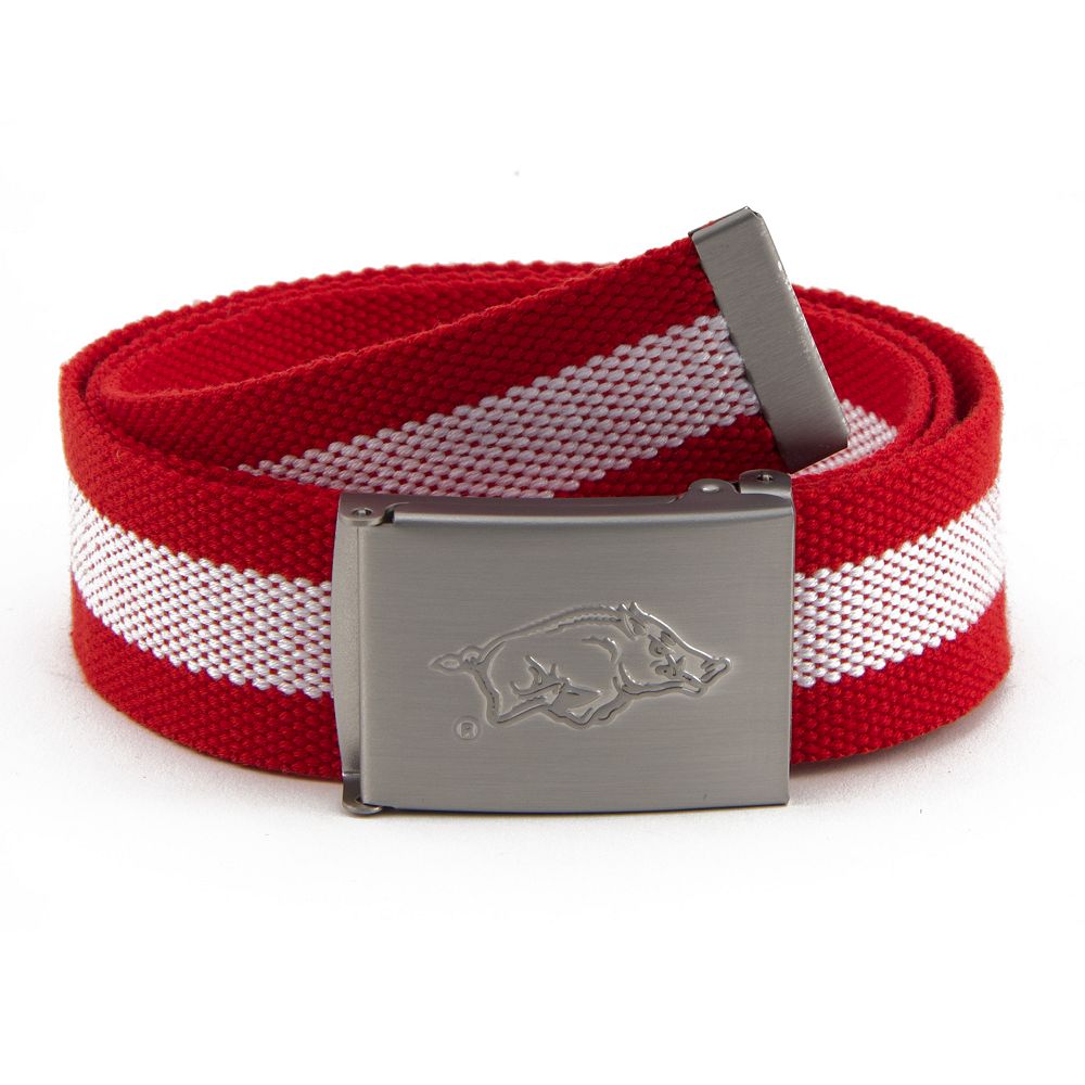 Men's NCAA Arkansas Razorbacks Fabric Belt