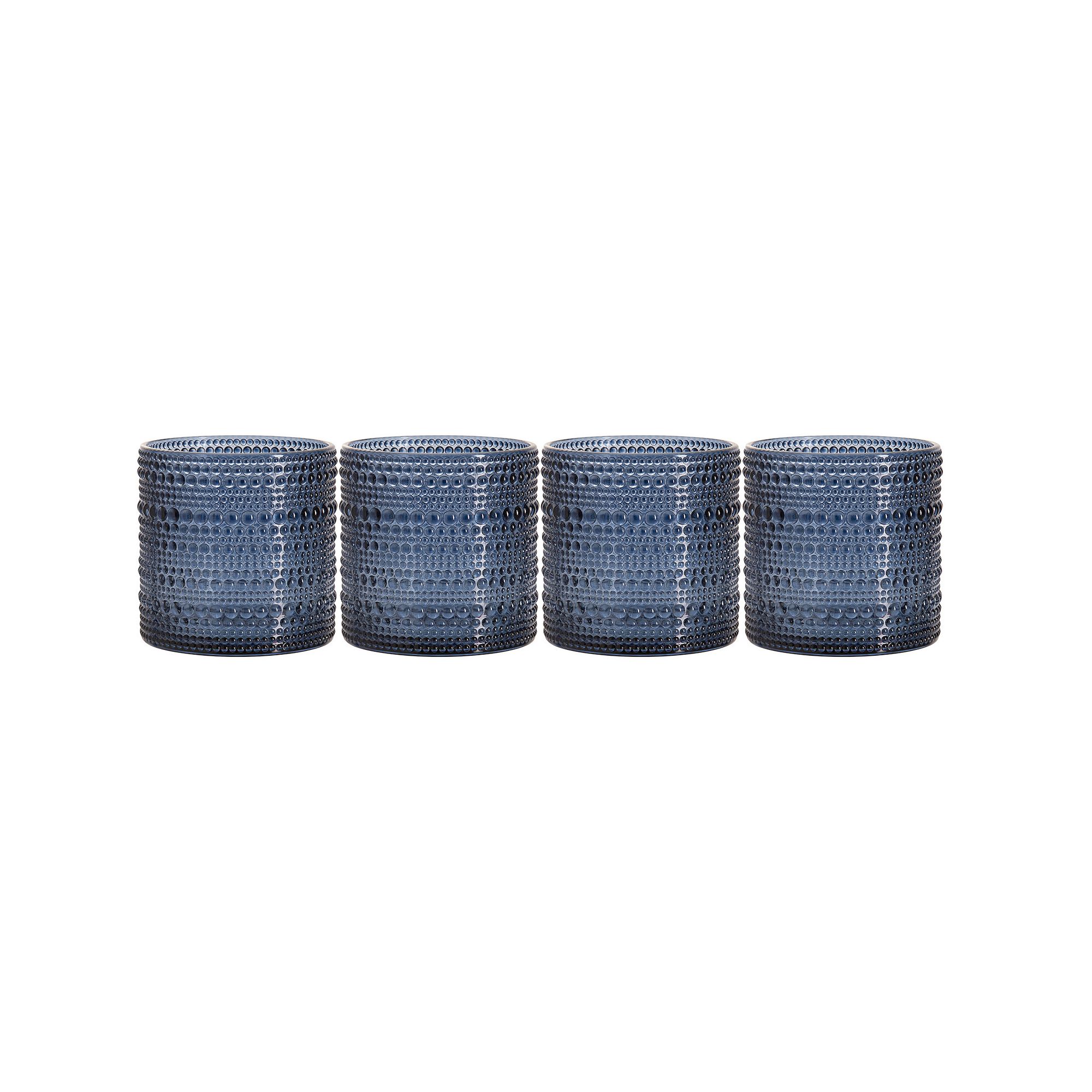 Home Essentials Halo 4-pc. Rock Glass Set, Blue